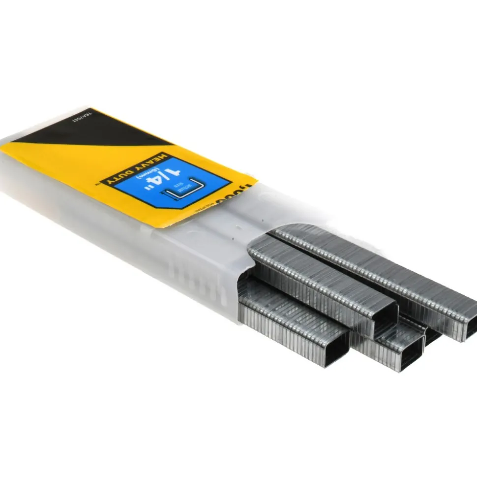 Galvanized Steel Heavy-Duty Power Crown Staple: 1/4" Leg Length