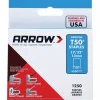 Galvanized Steel Heavy-Duty Staple: 17/32" Leg Length
