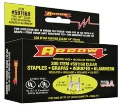 Galvanized Steel Insulated Staple: 1/4" Leg Length