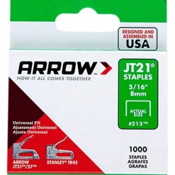 Galvanized Steel Light-Duty Staple: 5/16" Leg Length