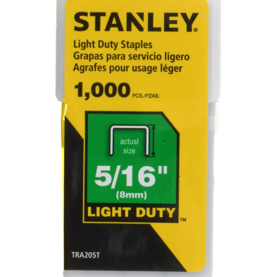Galvanized Steel Light-Duty Staple: 5/16" Leg Length