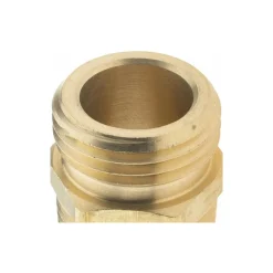 Garden Hose Adapter: Male Hose to Male Pipe, 3/4 x 3/4", Brass