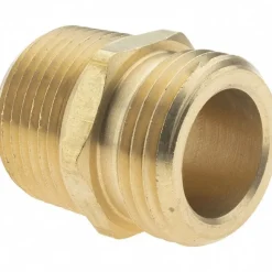 Garden Hose Adapter: Male Hose to Male Pipe, 3/4 x 3/4", Brass