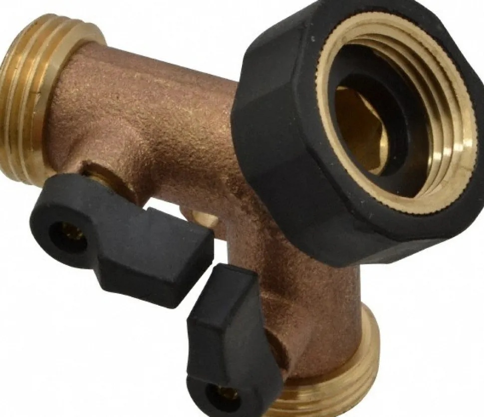 Garden Hose Coupler: 0.75" Hose, Female Swivel Nut to Male Hose, GHT, Brass