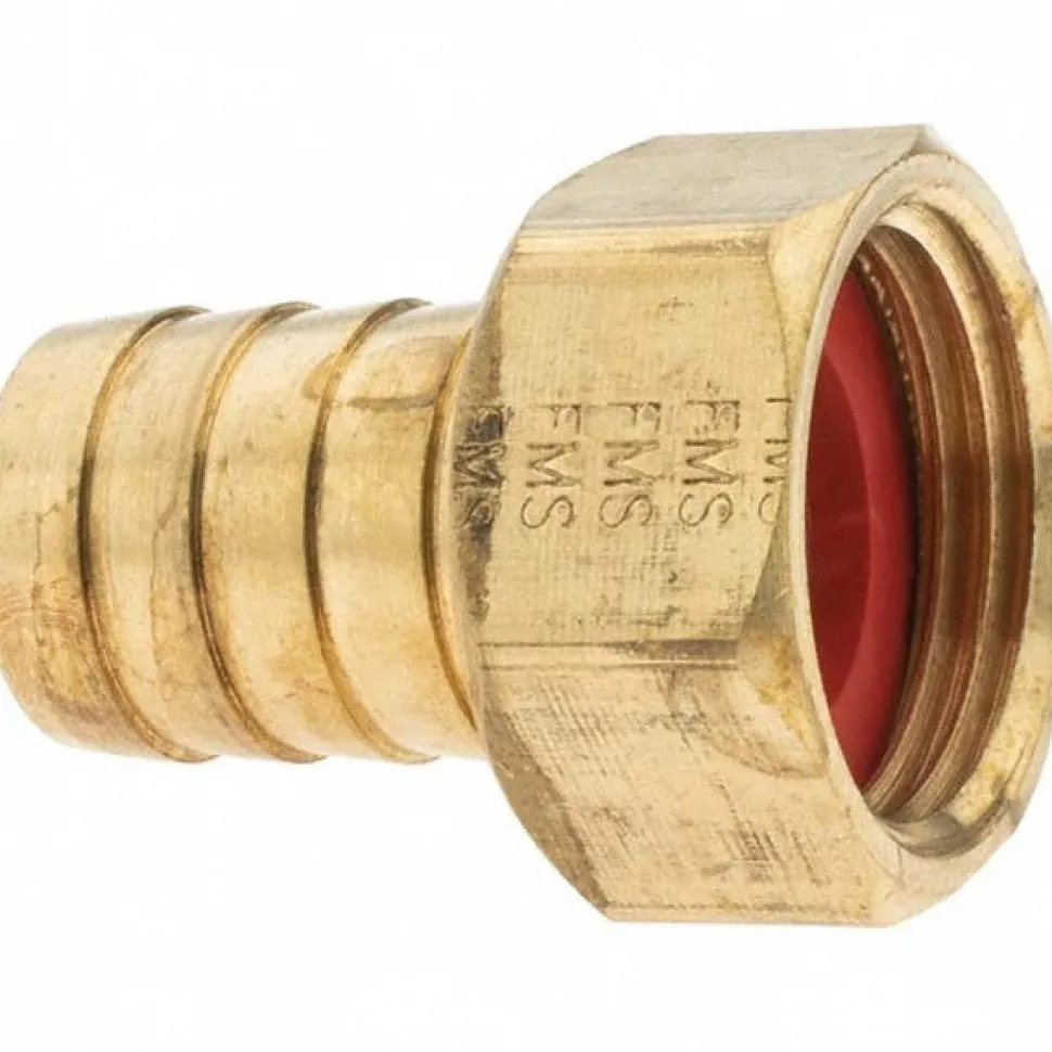 Garden Hose Fitting: Female Hose to Barb, 3/4 x 3/4", Brass