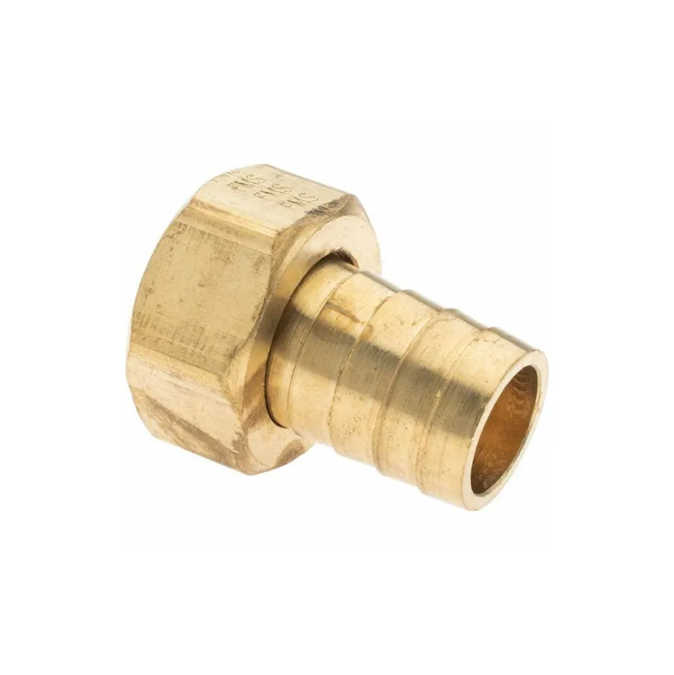 Garden Hose Fitting: Female Hose to Barb, 3/4 x 3/4", Brass
