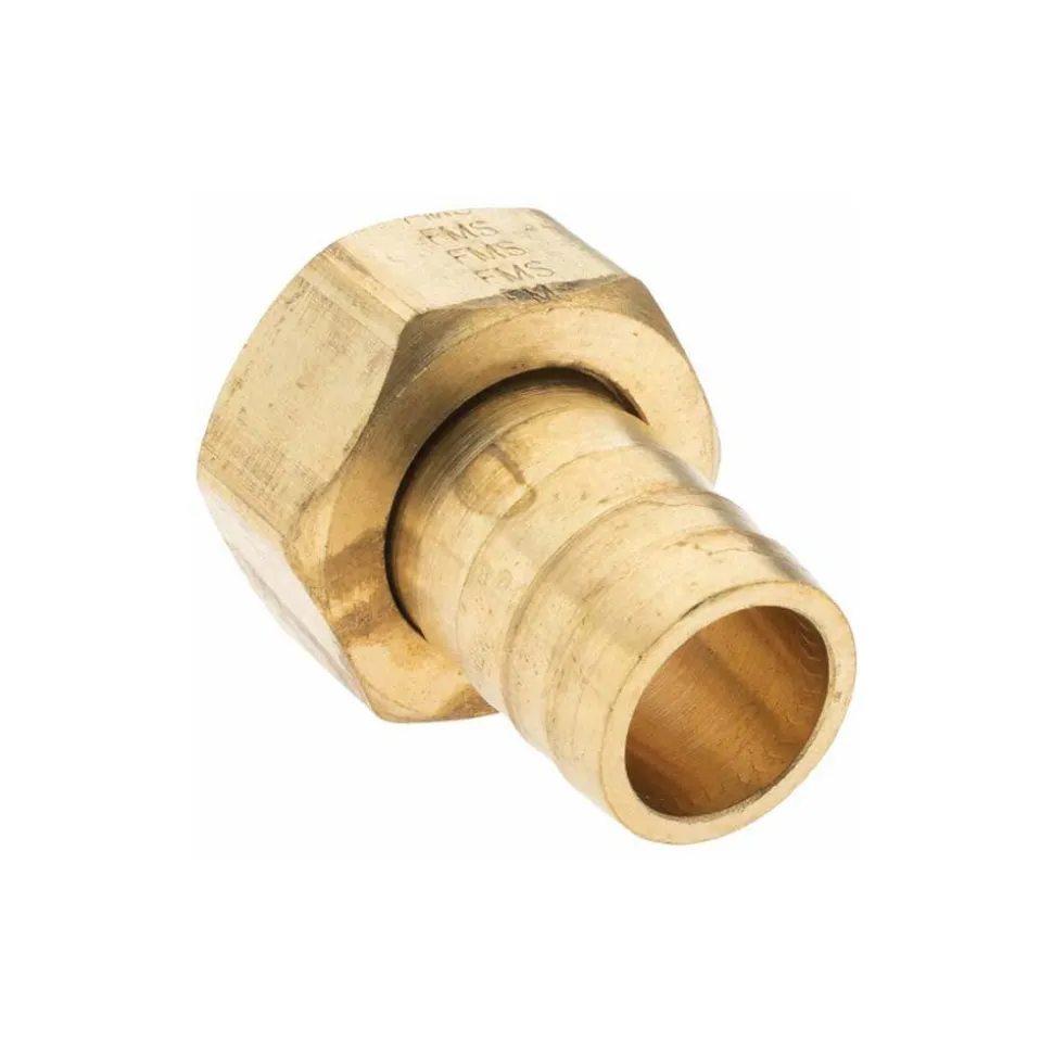 Garden Hose Fitting: Female Hose to Barb, 3/4 x 3/4", Brass