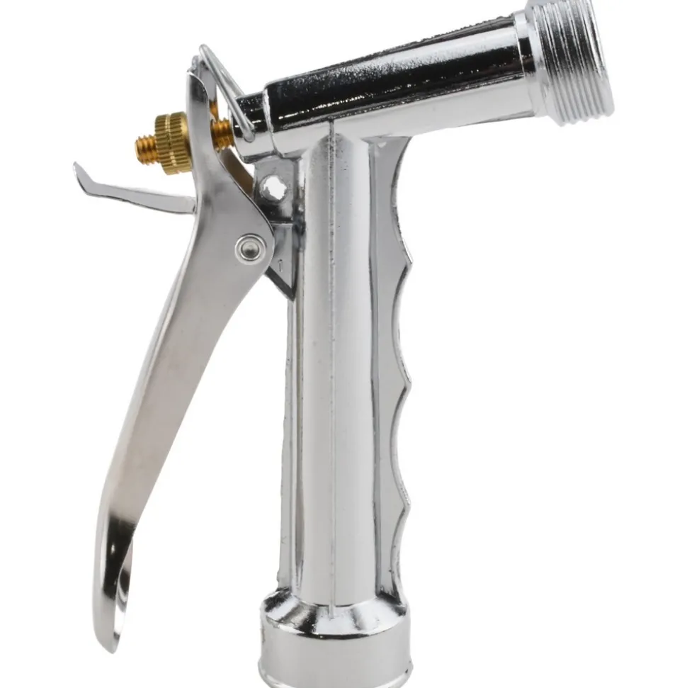 Garden Hose Pistol Nozzle: 3/4", Zinc