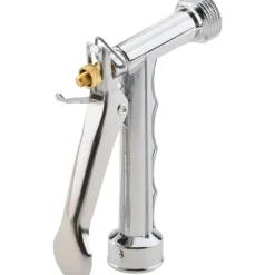 Garden Hose Pistol Nozzle: 3/4", Zinc