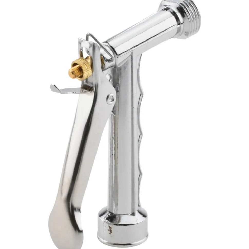 Garden Hose Pistol Nozzle: 3/4", Zinc