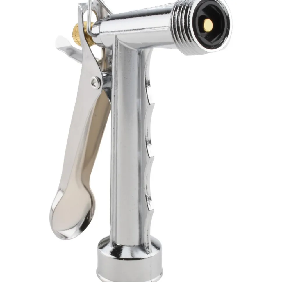 Garden Hose Pistol Nozzle: 3/4", Zinc