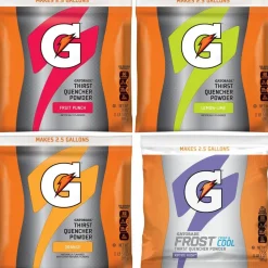 Gatorade Sports Drink: 21 oz Packet, Assorted Flavors, Powder, Yields 2.50 gal