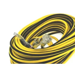 100', 12/3 Gauge/Conductors, Yellow/Black Outdoor Extension Cord