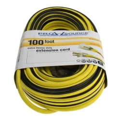 100', 12/3 Gauge/Conductors, Yellow/Black Outdoor Extension Cord