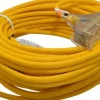 100', 12/3 Gauge/Conductors, Yellow Outdoor Extension Cord