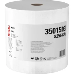 GeneralClean™ x50 Cleaning Cloths (35015), Jumbo Roll, Strong for Extended Use, White