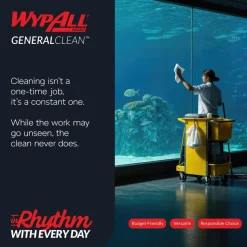 GeneralCleanâ„¢ x60 Multi-Task Cleaning Cloths (34790), Pop-Up Box, Strong & Absorbent Towels, White