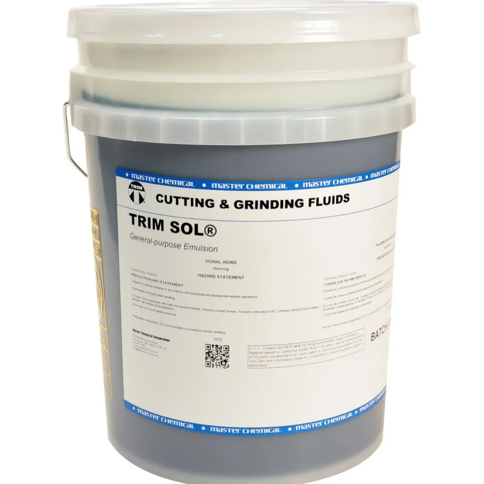 General Purpose Emulsion: TRIM SOL, Water-Based, 5 gal Pail