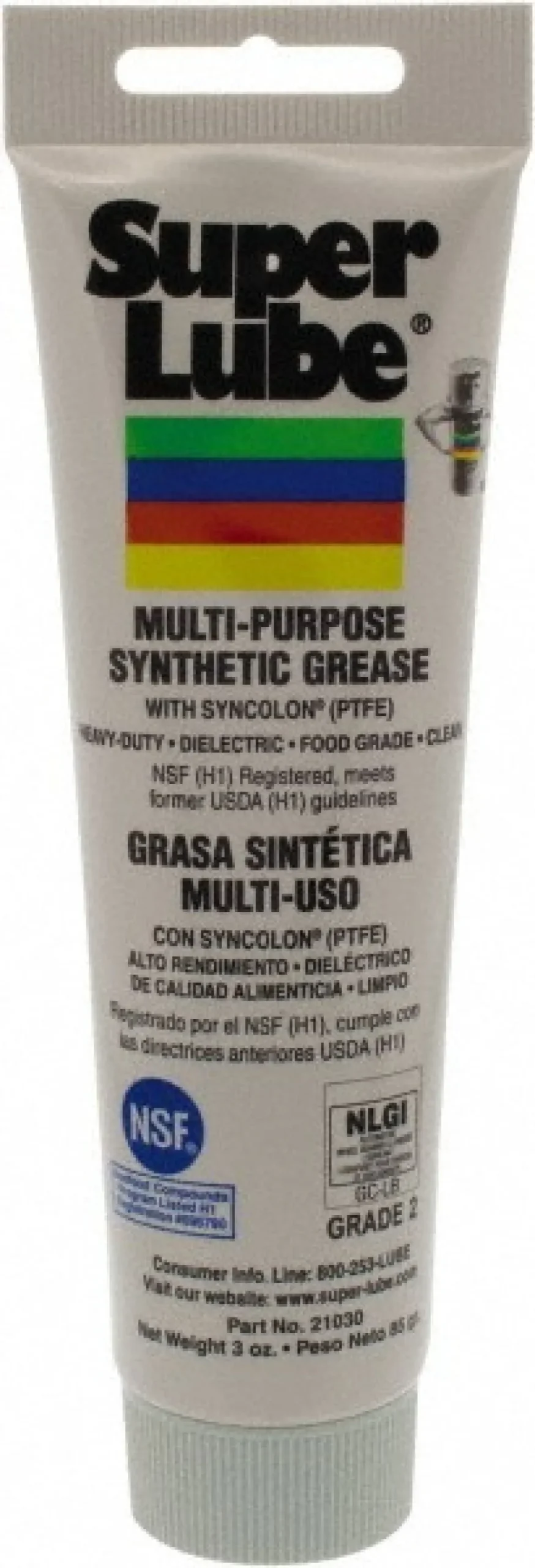 General Purpose Grease: 3 oz, Synthetic with Syncolon