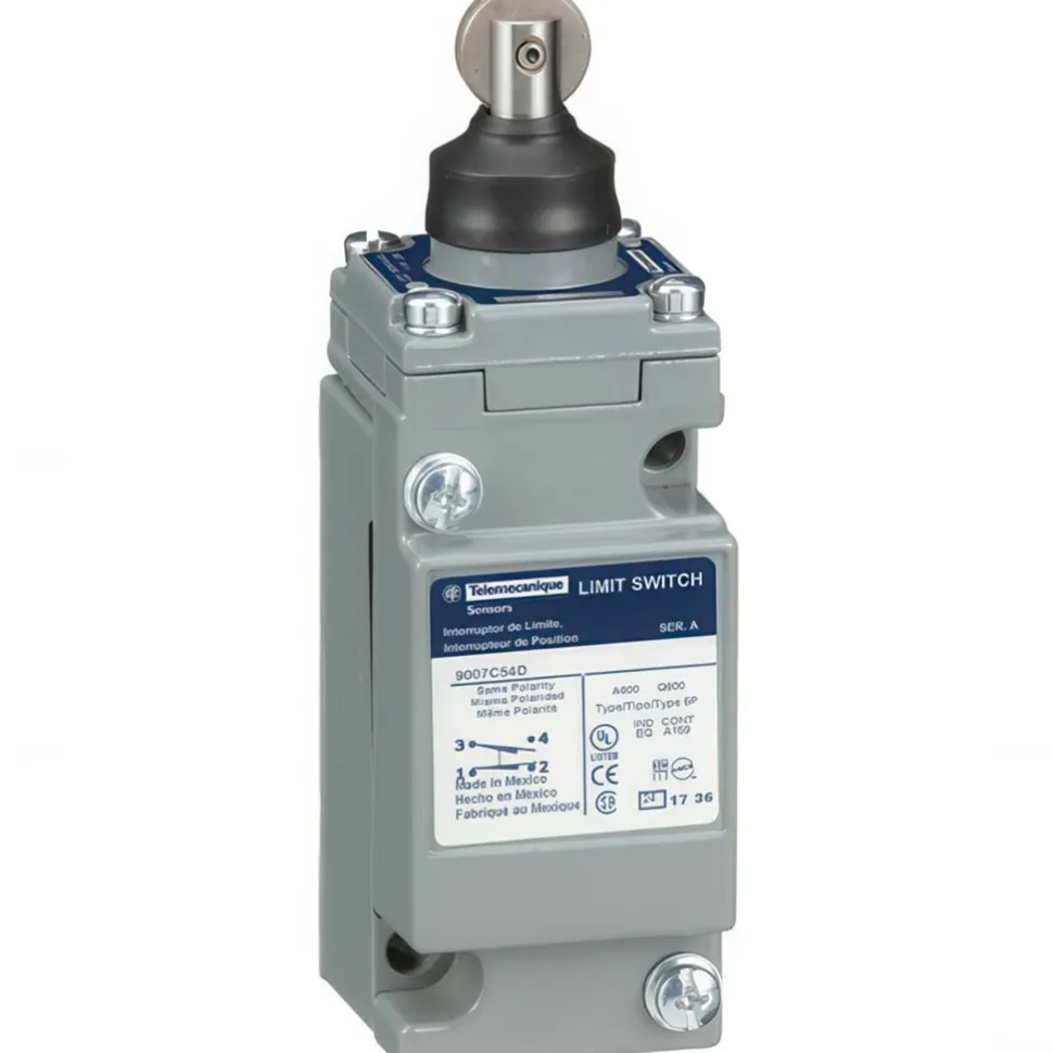 General Purpose Limit Switch: SPDT, NC, Roller Plunger, Side