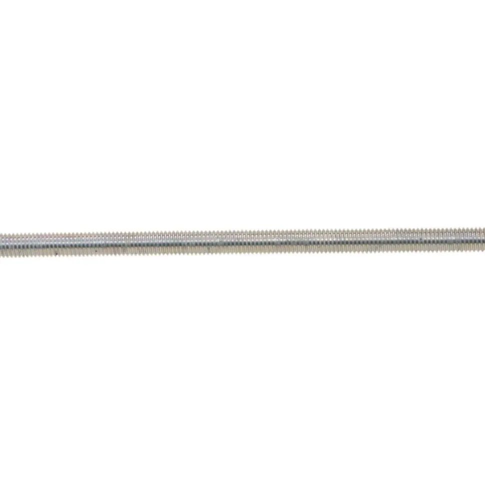 General-Purpose Threaded Rod: 1/2-13, 3' OAL, Low-Carbon Steel, Zinc Finish