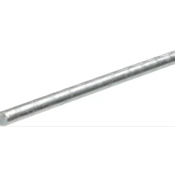 General-Purpose Threaded Rod: 1/2-13, 3' OAL, Low-Carbon Steel, Zinc Finish