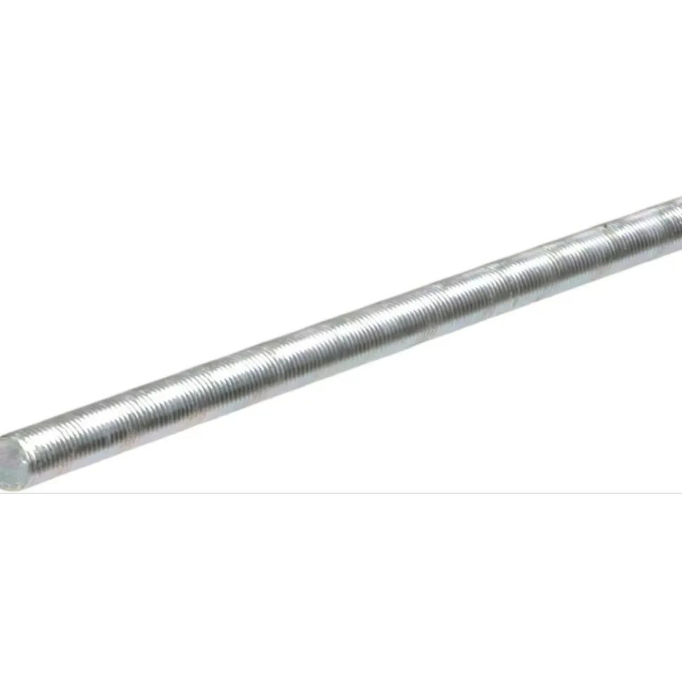 General-Purpose Threaded Rod: 1/2-13, 3' OAL, Low-Carbon Steel, Zinc Finish