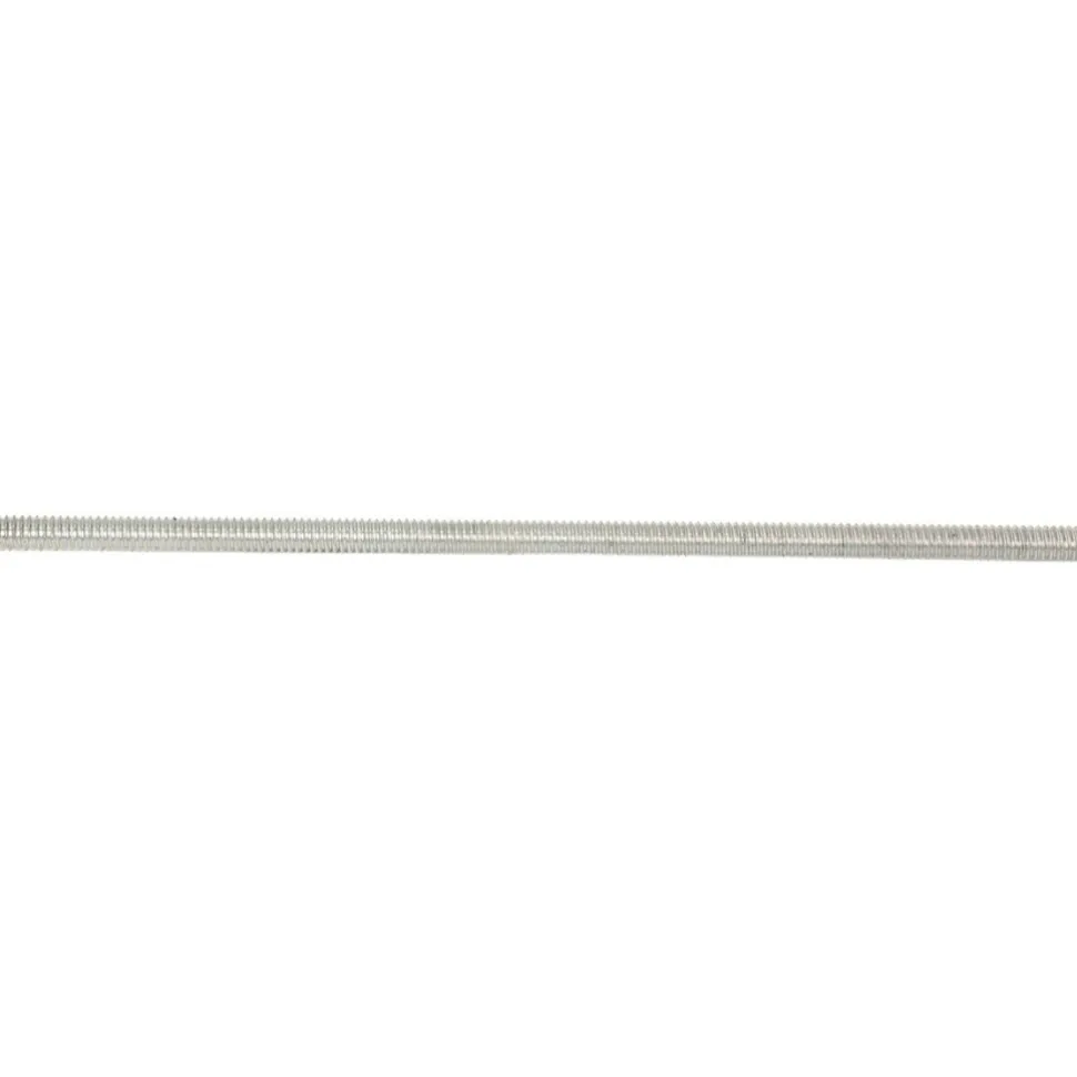 General-Purpose Threaded Rod: 1/4-20, 6' OAL, Low-Carbon Steel, Zinc Finish