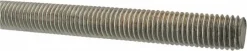 General-Purpose Threaded Rod: 5/8-11, 3' OAL, Low-Carbon Steel, Zinc Finish