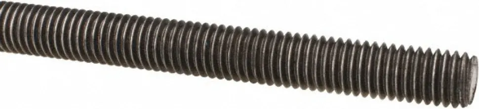 General-Purpose Threaded Rod: 1/2-13, 3' OAL, Low-Carbon Steel, Plain & Oil Finish
