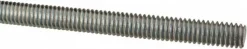 General-Purpose Threaded Rod: 5/16-18, 3' OAL, Low-Carbon Steel, Zinc Finish