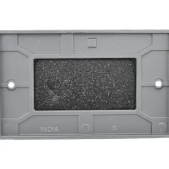 GFCI Receptacle Electrical Box Cover: Stainless Steel