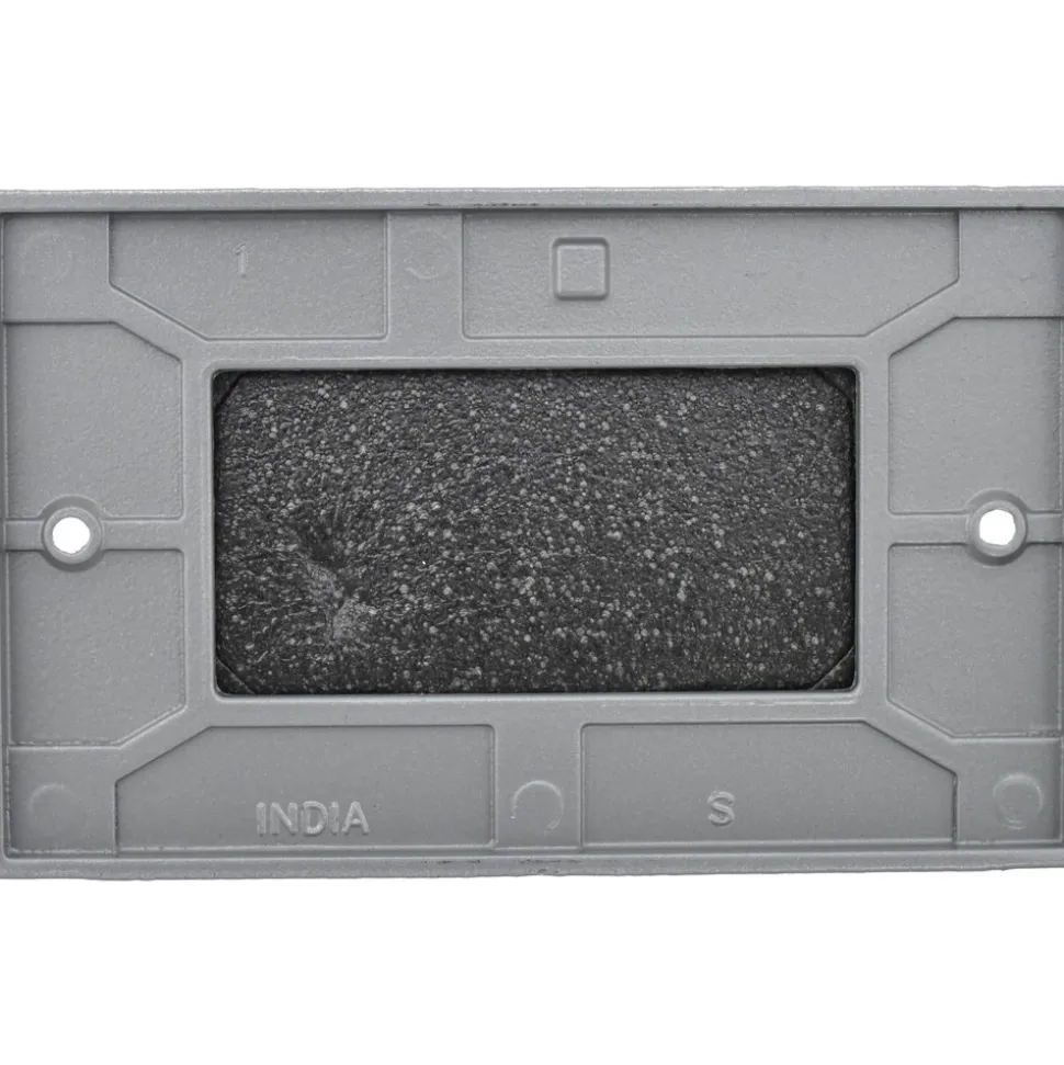 GFCI Receptacle Electrical Box Cover: Stainless Steel