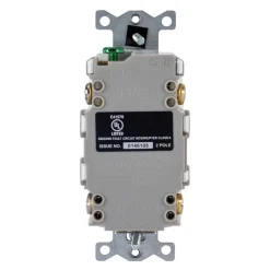 GFCI Receptacles: Grade: Commercial; Receptacle Type: Duplex; NEMA Configuration: 5-20R; Wire Connection Type: Screw Terminals; End Type: Socket