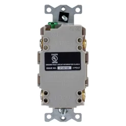 GFCI Receptacles: Grade: Commercial; Receptacle Type: Duplex; NEMA Configuration: 5-20R; Wire Connection Type: Screw Terminals; End Type: Socket
