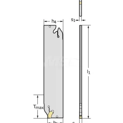 G2042 N Double End Neutral Indexable Cutoff Blade