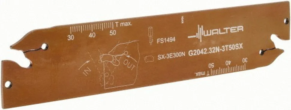 G2042 N Double End Neutral Indexable Cutoff Blade