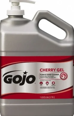 GOJO Cherry Gel Pumice Hand Cleaner, 1 gal Hand Cleaner with Pumice Pump Bottle, Cherry Fragrance