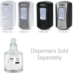 GOJO Clear & Mild Foam Handwash, 1200 mL Refill for GOJO LTX-12 Dispenser