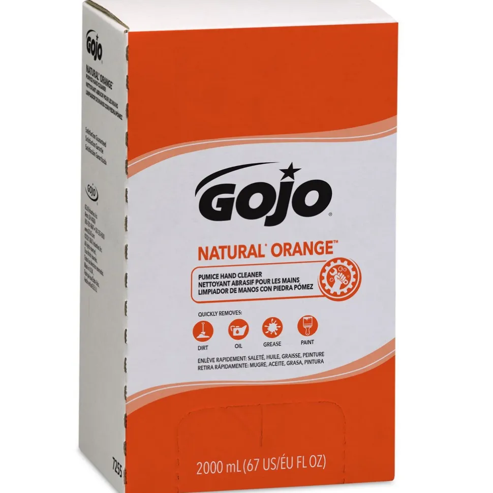 GOJO NATURAL* ORANGE Pumice Hand Cleaner, 2000 mL Refill for GOJO PRO TDX Dispenser