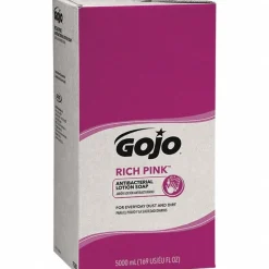 GOJO RICH PINK Antibacterial Lotion Soap, 5000 mL Refill for GOJO PRO TDX Dispenser