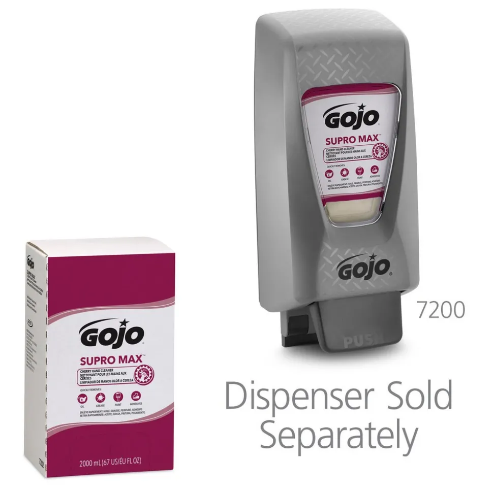 GOJO SUPRO MAX Cherry Hand Cleaner, 2000 mL Refill for GOJO PRO TDX Dispenser