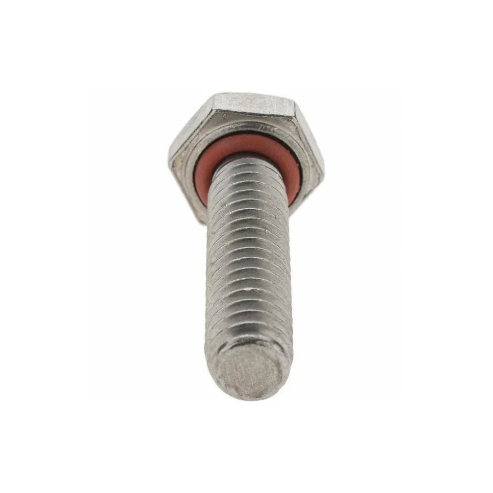 1/4-20, Grade 18-8 Stainless Steel, Self Sealing Hex Bolt
