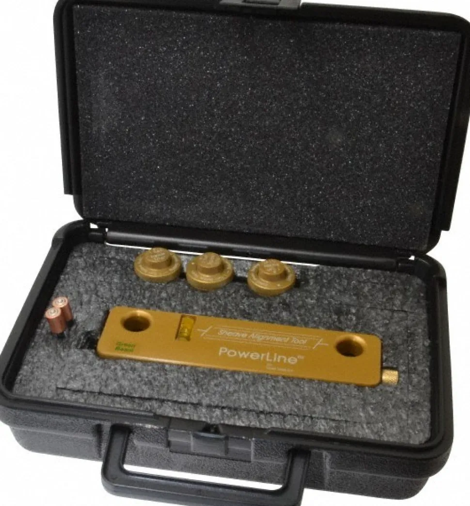Green Beam Sheave Alignment System