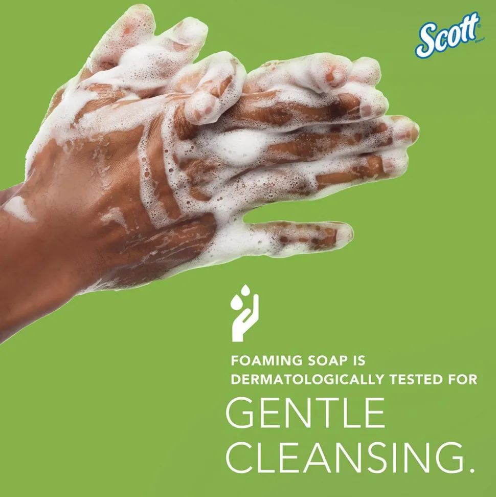 Green Certified Foam Hand Soap, 1.2 L Clear, Unscented Automatic Hand Soap Refills for Kimberly-Clark Professional ICON & Scott Pro Automatic Dispensers, Ecologo, NSF E-1 Rated
