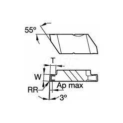Grooving Insert: NG3125RK KC5010, Carbide