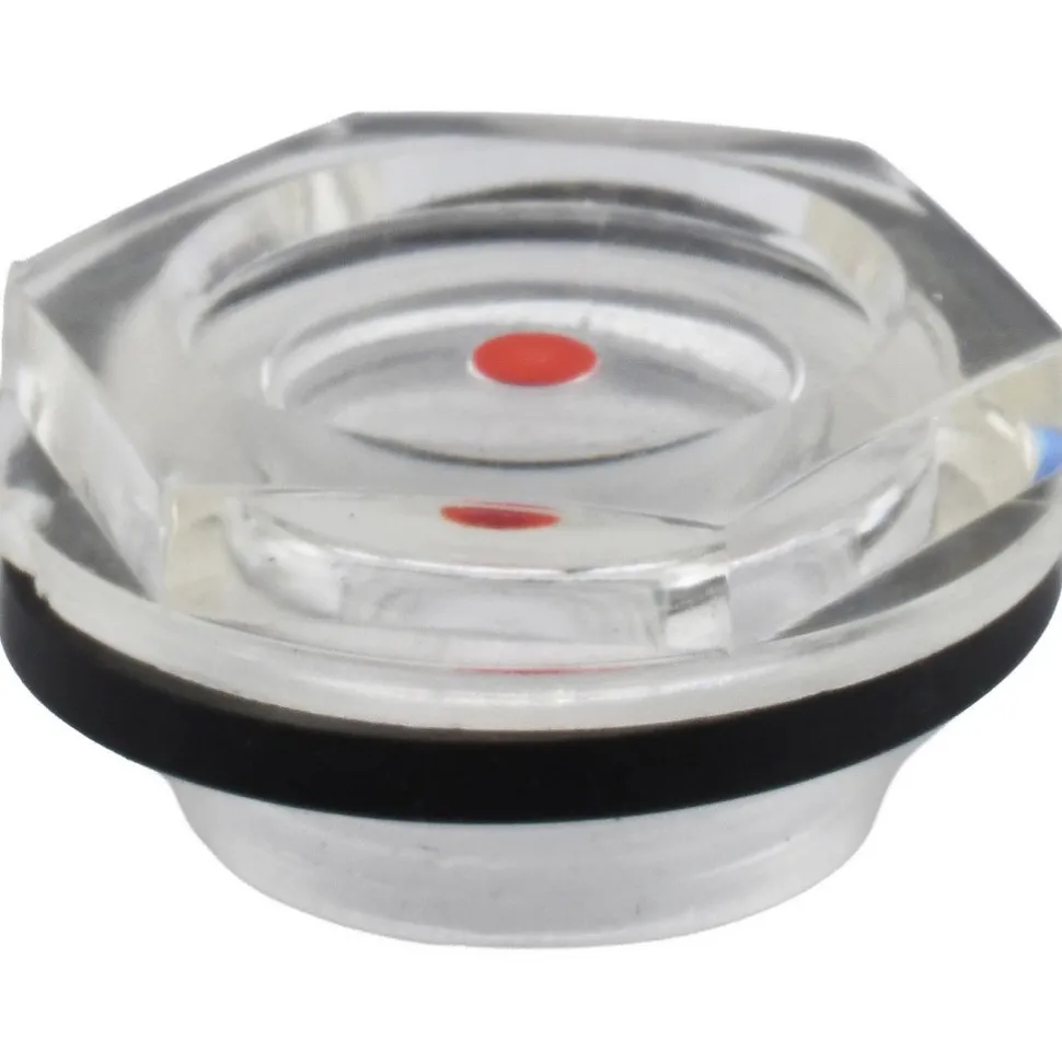 G 1/2 Thread, 24mm Distance Across Flats, Plastic Oil Level Sight Glasses