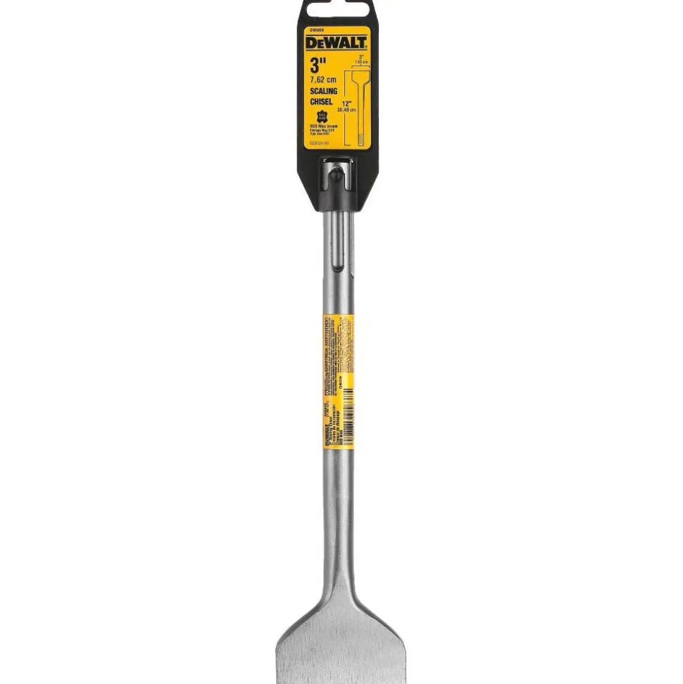 Hammer & Chipper Replacement Chisel: Scaling, 3" Head Width, 12" OAL, 1" Shank Dia