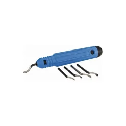 Hand Deburring Tool Set: 6 Pc, High Speed Steel