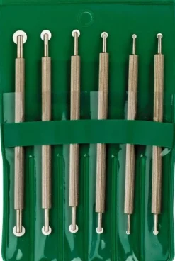 Hand Deburring Tool Set: 6 Pc, High Speed Steel